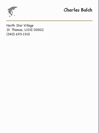 Letterhead Sample